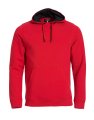 Heren Hoodie Clique Classic rood